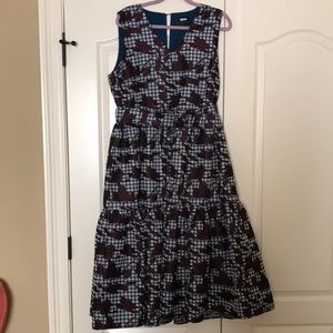 Maya Tiered Dress Gingham by Abbey Glass
